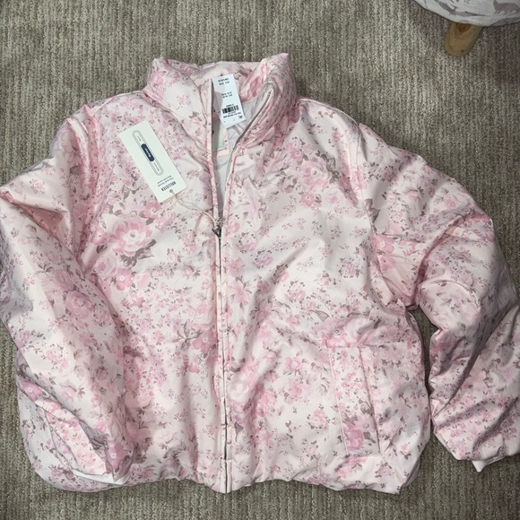 Hollister Jackets & Blazers - Hollister Zip-Up Pattern Puffer Jacket